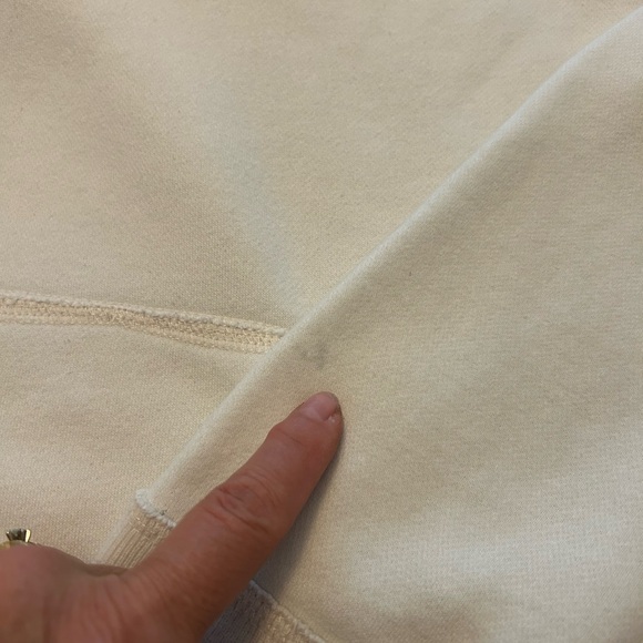 Abercrombie and Fitch Co. Muscle Hoodie White Distressed Size L - Picture 15 of 16